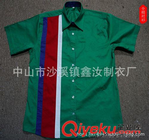 訂做全棉襯衫工衣 滌棉賽車服男裝短袖定做  中山工廠排汗原始圖片3