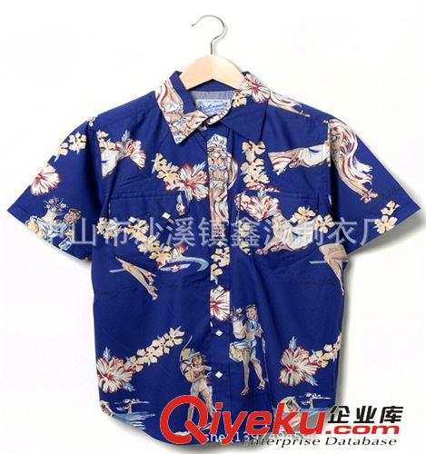 中山工廠定做新款時尚滿版彩色印花夏威夷襯衫外貿(mào) 沙灘衣訂做原始圖片2