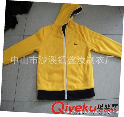 廠家訂做兒童小衛(wèi)衣 全棉連帽抓毛套頭絨衫定制 中山外貿(mào)上裝定做