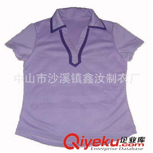 廠家訂做女士外貿全棉短袖翻領衫 時尚休閑工作 空白廣告POLO衫原始圖片3