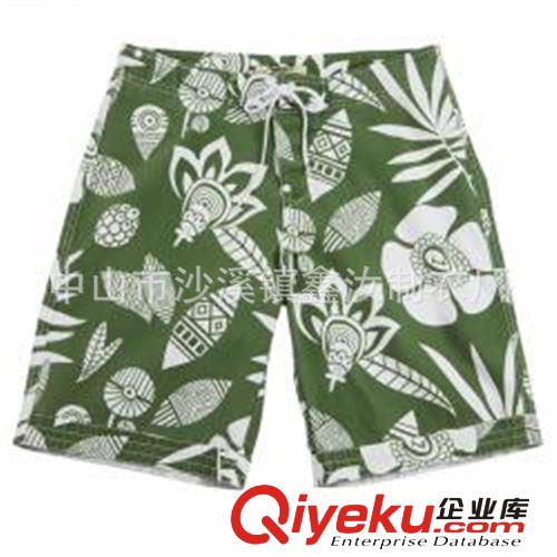 廠家訂做女裝夏威夷沙灘褲 全棉滿版印花熱褲定制 外貿服裝加工原始圖片3