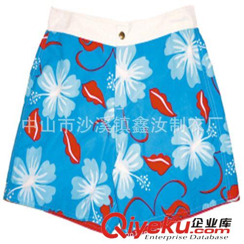 廠家訂做夏威夷沙灘褲 全棉滿版印花短褲熱褲定制 外貿服裝男女裝原始圖片3