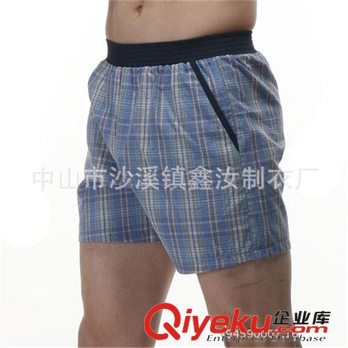 廠家訂做夏威夷沙灘褲 全棉滿版印花格子短褲定制 外貿(mào)男女梭織褲原始圖片3