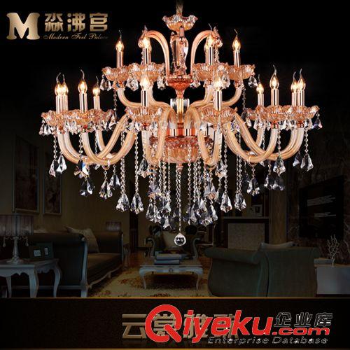gd水晶吊燈蠟燭燈客廳燈歐式燈具臥室餐廳現代新古典別墅燈飾