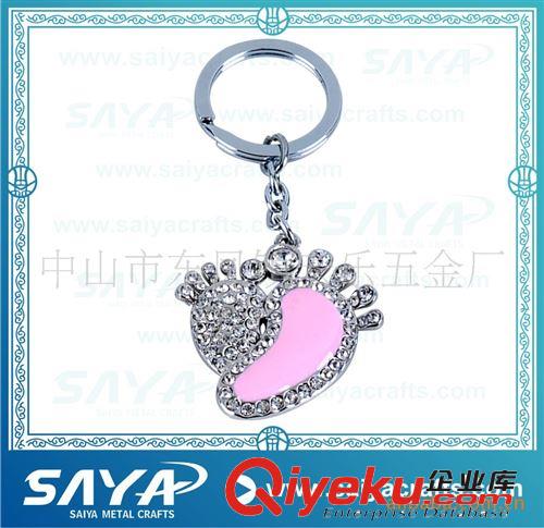 供應(yīng)各種女士時尚鞋子鑰匙扣，鑲鉆拖鞋鎖匙扣，鉛錫合金鑰匙扣