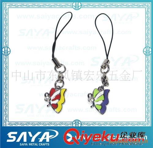 熱銷圣誕節(jié)促銷品簡單時尚包包形狀鑲鉆手機繩，手機掛飾原始圖片3
