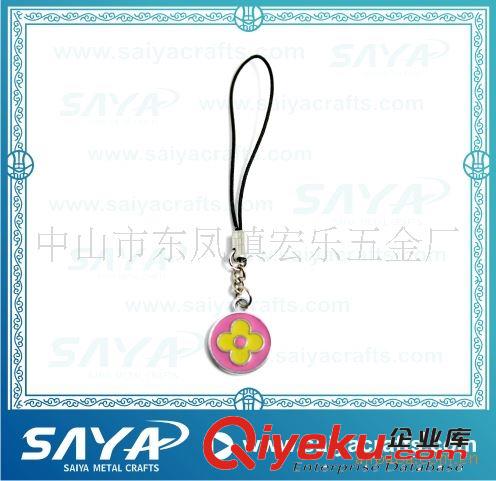 供應(yīng)心形烤漆手機(jī)繩，手機(jī)繩吊墜，手機(jī)繩PC1014原始圖片2