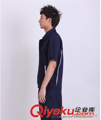中山服裝廠(chǎng)生產(chǎn)半袖工作服套裝 短袖工程服 勞保工作服原始圖片2