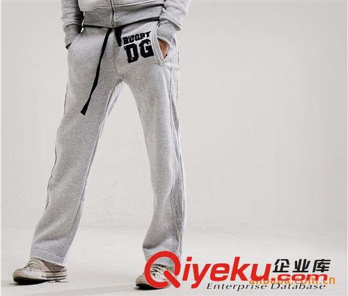廠家定做男士休閑加厚拉絨運動套裝運動服原始圖片3