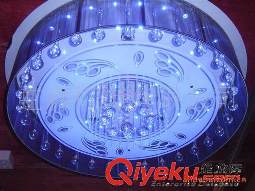 燈具/現(xiàn)代燈/平板燈/客廳燈/大廳燈/LED水晶遙控?zé)粑敓粼紙D片2
