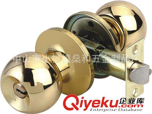 CYLINDRICAL KNOB 机械门锁587铜亮光球形门锁