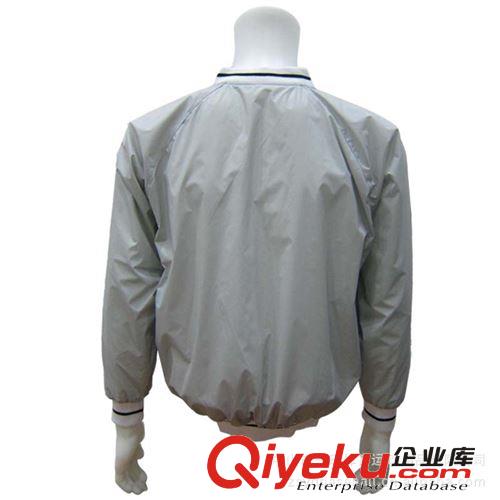 【中山一動(dòng)】男女生棒壘球淺灰色V領(lǐng)長(zhǎng)袖風(fēng)衣雨襯 學(xué)院風(fēng)外套批發(fā)原始圖片3