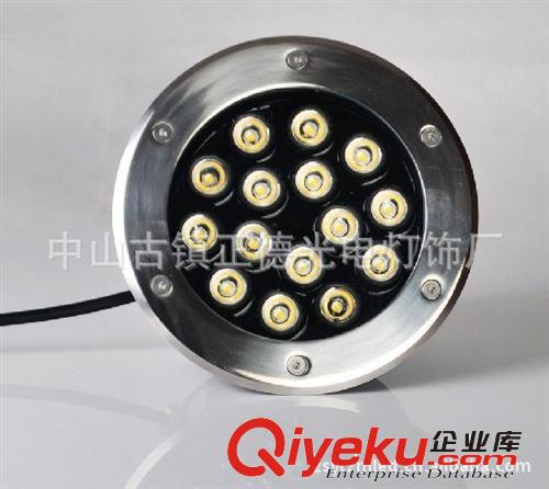 正德光電 12W15W18W LED地埋燈 景觀燈 新款帶散熱器 單色七彩原始圖片2