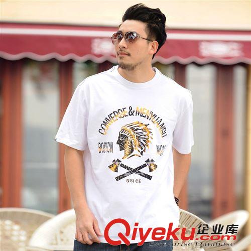 淘寶爆款肥佬T恤 男式短袖純棉加大碼T恤 男式休閑圓領(lǐng)T恤原始圖片2