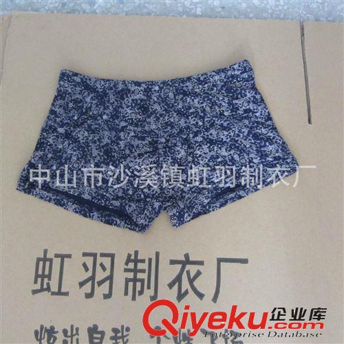 虹羽制衣廠批發滿版印花男士內褲 莫代爾平角內褲原始圖片3