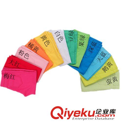 實體店熱賣春季韓版新款女式小腳九分糖果褲 翻腳兩用多色糖果褲原始圖片3
