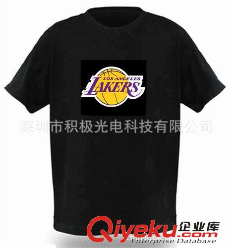 廠家生產EL冷光片EL發光衣服，EL聲控發光T恤，EL酒吧夜店衣服原始圖片2