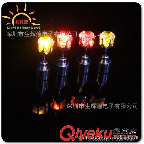 發光耳釘，耳環廠家直銷，日韓耳飾，發光禮品，LED閃光耳釘原始圖片3