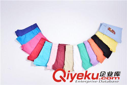 全棉不縮水糖果色短褲夏 女裝韓版糖果彩色牛仔短褲子熱一件代發原始圖片3