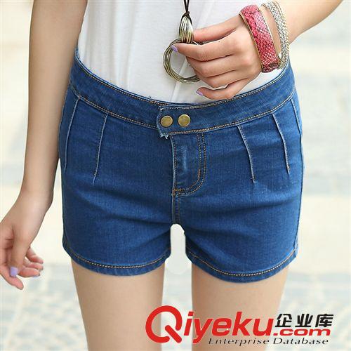 夏裝休閑 女市牛仔褲 中腰彈性顯瘦 女式短褲 熱褲 免費(fèi)代理代發(fā)