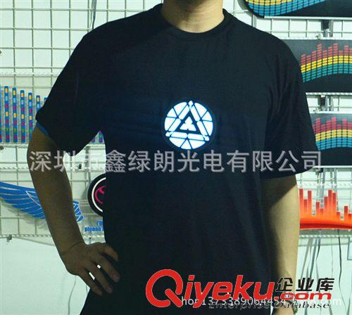 EL發光T恤 長亮T恤 鋼鐵俠T恤 配四節長亮電池驅動器一套原始圖片2