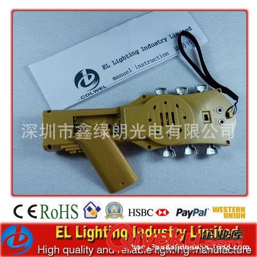 EL發光鋼琴吉他T恤，EL冷光片發光片原始圖片3