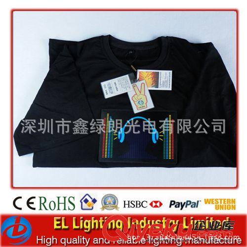 EL發光T恤，鋼鐵俠服飾，深圳廠家長期供應配專業無線驅動器