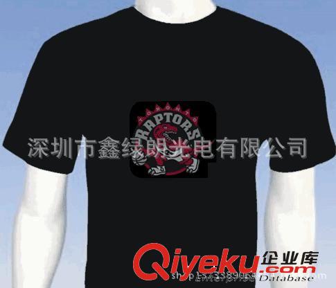 2014{zx1}樣式el發光聲控T恤，音樂發光T恤，el冷光片原始圖片3