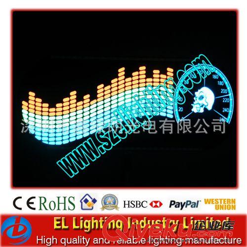 EL車貼、汽車聲控節(jié)奏燈、EL聲控車貼、發(fā)光車貼、冷光音樂(lè)車貼原始圖片3