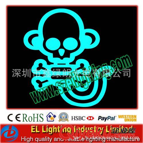 EL發(fā)光車貼 發(fā)光車貼 冷光車貼 el車貼 el發(fā)光 音樂節(jié)奏燈