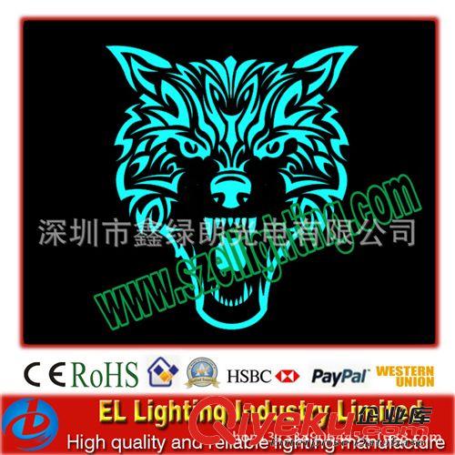 EL音樂聲控發(fā)光車貼，EL夜視車貼