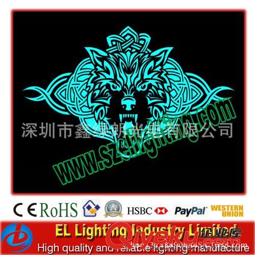 供應(yīng)el冷光片、聲控發(fā)光車貼、el發(fā)光車貼、聲控車貼、音樂(lè)節(jié)奏燈原始圖片2