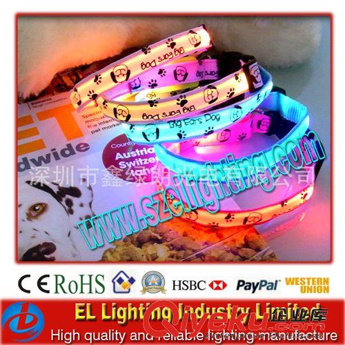 批發led閃光發光項圈，新款發光寵物項圈，七彩項圈雜貨店熱銷品原始圖片2