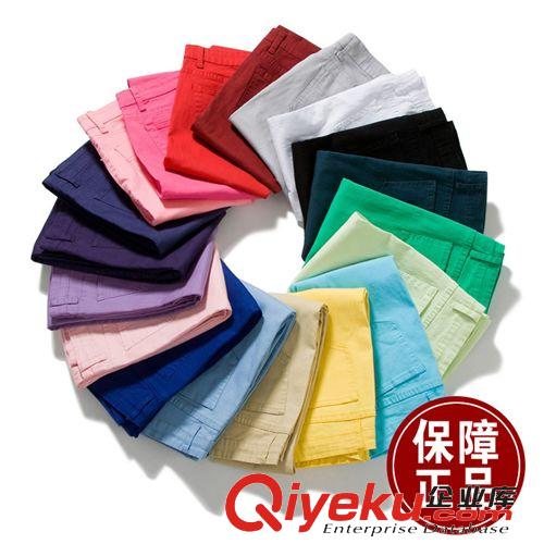 女裝女褲免費(fèi)一件代發(fā)春夏新款彩色鉛筆糖果褲牛仔褲小腳長(zhǎng)褲子原始圖片3