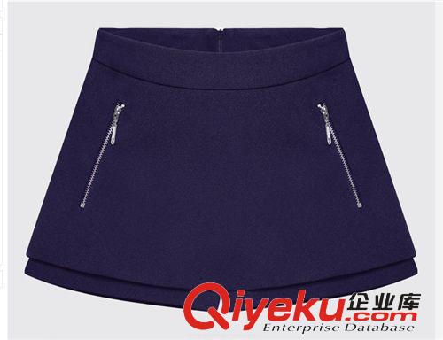 春夏歐美時尚新款雙拉鏈中腰雪紡休閑短褲女靴褲306原始圖片3