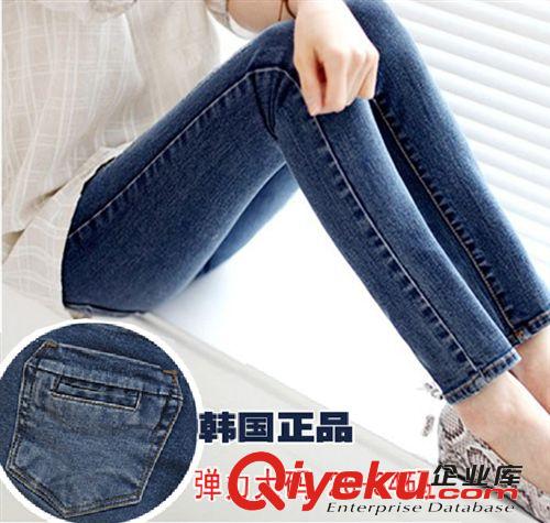 春款哈倫牛仔褲廠家直銷女式寬松系繩哈倫牛仔褲批發(fā)時尚休閑代發(fā)