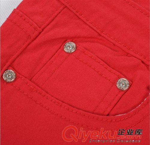 廠家直銷 好品質17色韓版彩色鉛筆褲短褲 糖果色牛仔褲女一件代發原始圖片2
