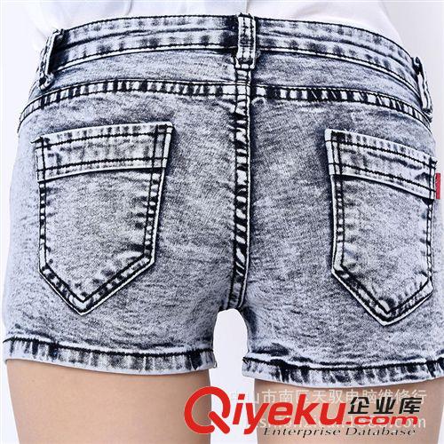 2014夏季新款 潮流牛仔短褲女 經(jīng)典百搭顯瘦牛仔短褲女原始圖片2