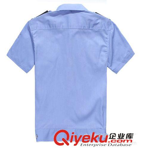 加工定制春夏新款滌棉吸濕排汗短袖保安服制服廠家定做來圖加工