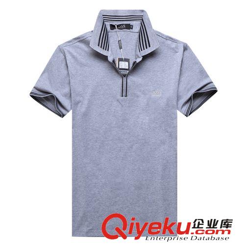 品牌BOSS男裝polo衫 男式t恤短袖衫 2014夏季新款純棉半袖保羅衫原始圖片2