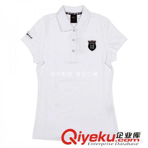 外貿(mào)原單新款女式廣告衫 精品潮牌時(shí)尚圓領(lǐng)大碼短袖全棉女polo衫原始圖片3