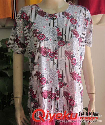 2013新款中老年夏裝短袖T恤 時(shí)尚媽媽裝中年服飾 夏季女裝大碼原始圖片2