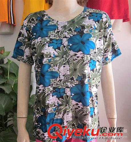2013新款中老年夏裝短袖T恤 時(shí)尚媽媽裝中年服飾 夏季女裝大碼原始圖片3