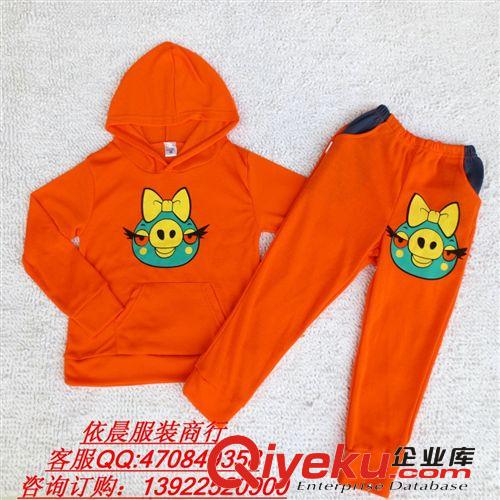 秋冬新款童裝套裝批發 韓版童裝舒適運動套裝 童裝加厚男女童套裝原始圖片2