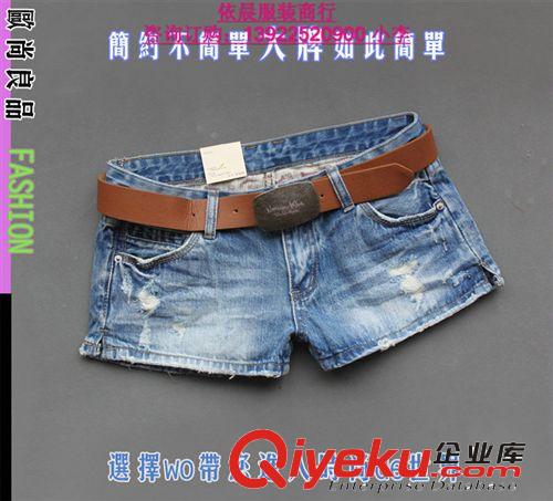 庫存女裝牛仔短褲 地攤低價服裝 破洞牛仔短褲女 大碼清倉女短褲原始圖片2