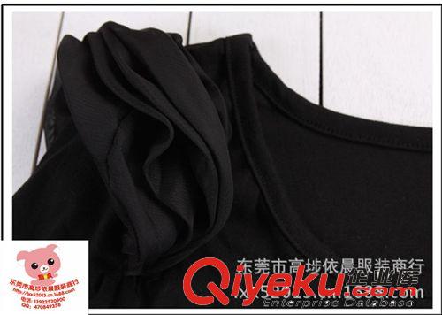 2013庫存服裝批發 東莞低價女裝批發 長袖圓領純棉T恤女裝庫存原始圖片2