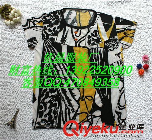 中老年女裝短袖 常熟中老年雪紡短袖T恤 夏季熱銷低價中老年短袖原始圖片2