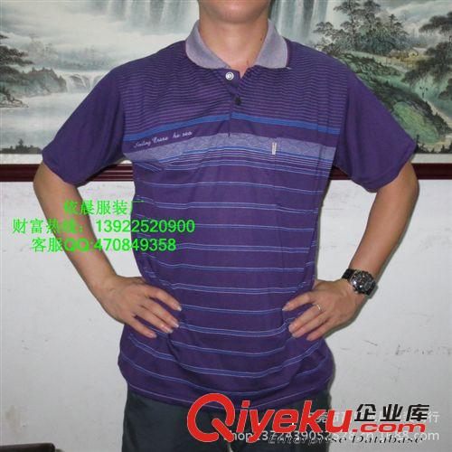 外貿尾單中老年男裝短袖T恤 中老年男裝夏季男裝短袖 男士polo衫原始圖片3