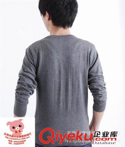 男裝毛衣工廠低價直銷男毛衣 庫存韓版圓領毛衣 秋冬裝新款男毛衣原始圖片3