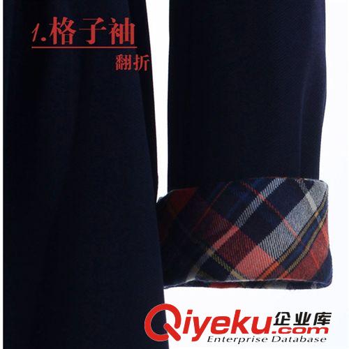 新款韓版修身氣質長袖連衣裙 春秋女裝娃娃領連衣裙 H8228原始圖片3